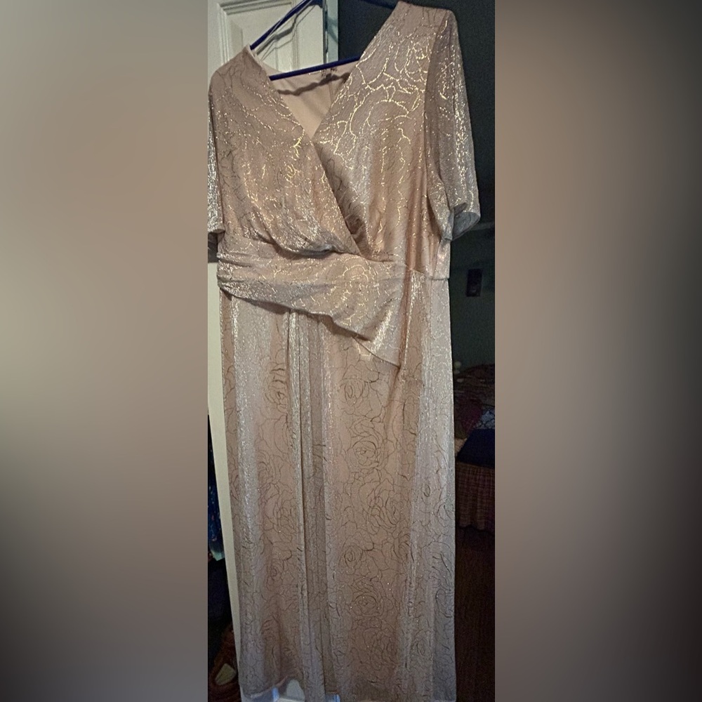 Adrianna Pappell formal dress worn for daughter’s wedding.